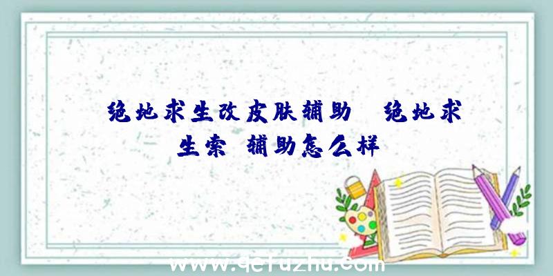 「绝地求生改皮肤辅助」|绝地求生索隆辅助怎么样